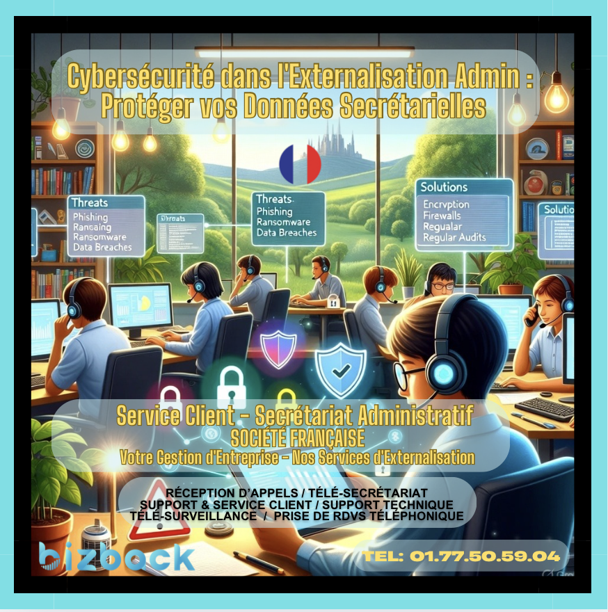 Cybersécurité dans l'externalisation admin : protéger vos données secrétarielles en 2025
